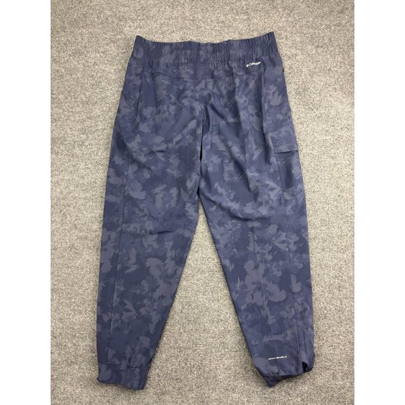 Columbia Pleasant Creek Jogger Pants Womens L Blue Omni-Shield Hiking Elastic - Picture 6 of 8